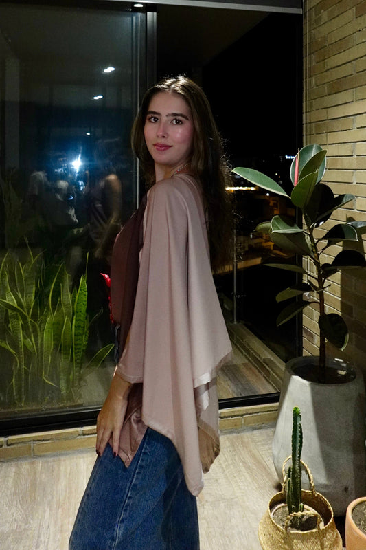 Poncho India Mocca