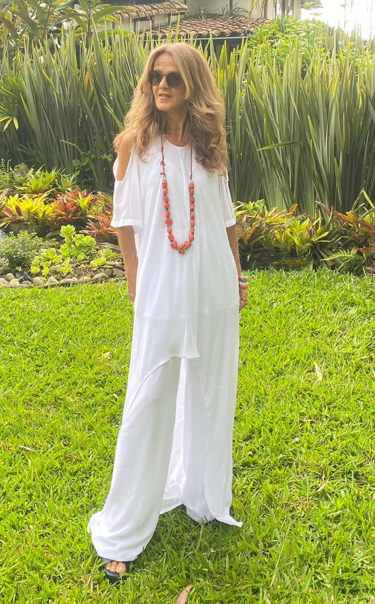 Conjunto Ilusión con Manga Blanco