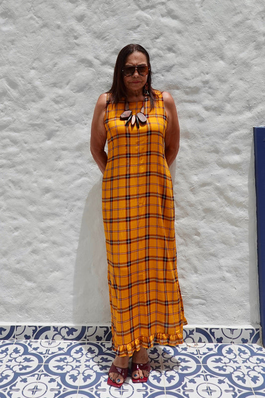 Vestido Mostaza