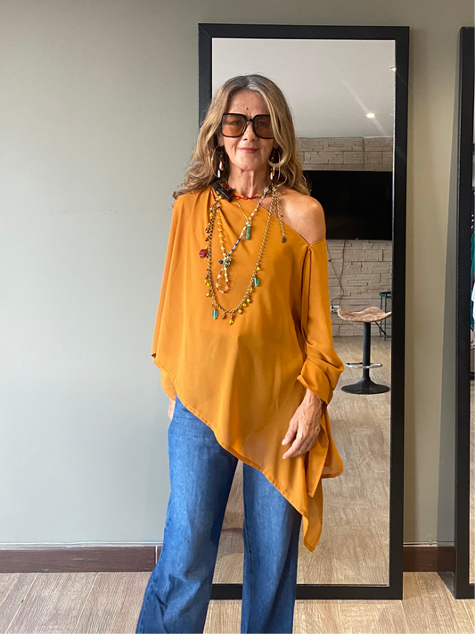 Blusón Indonesia- Mostaza