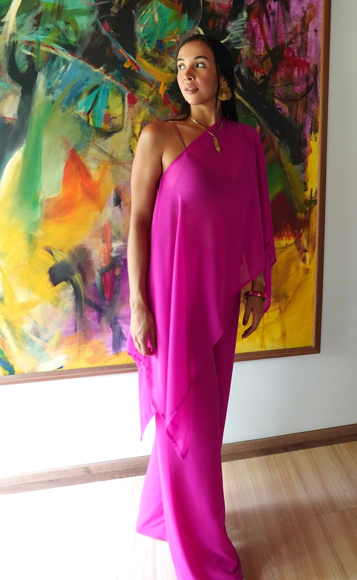 Conjunto Indonesia Fucsia