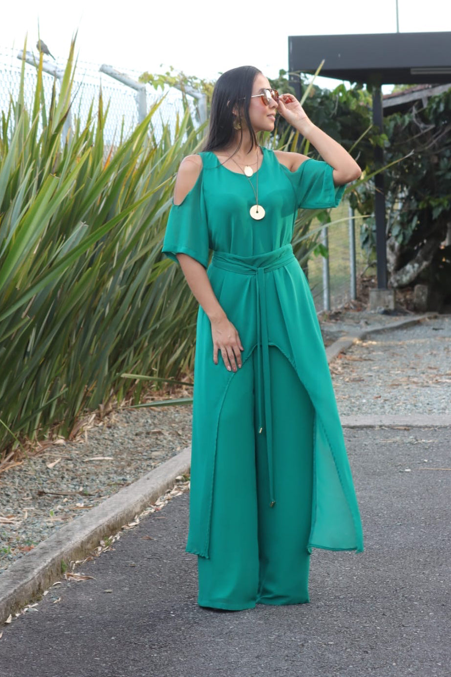 Conjunto Ilusión verde