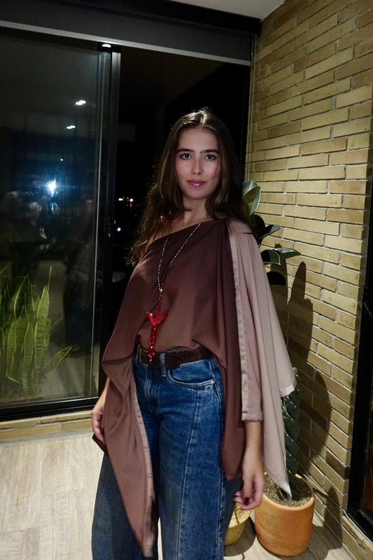 Poncho India Mocca