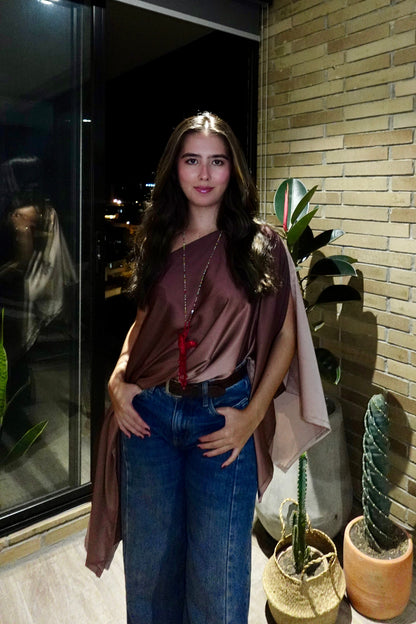 Poncho India Mocca