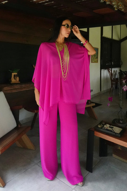 Conjunto Indonesia Fucsia