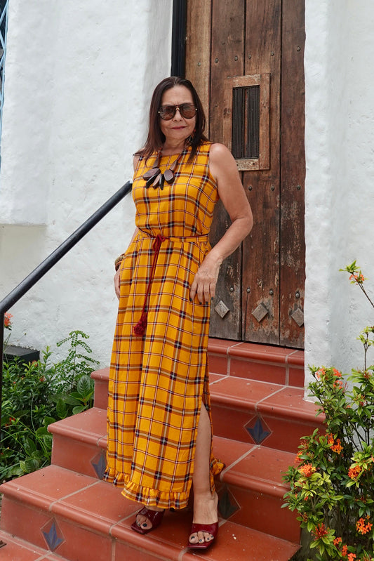 Vestido Mostaza
