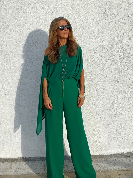 Conjunto Indonesia- Pantalón bota recta cremallera