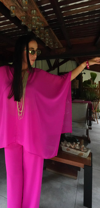 Conjunto Indonesia Fucsia